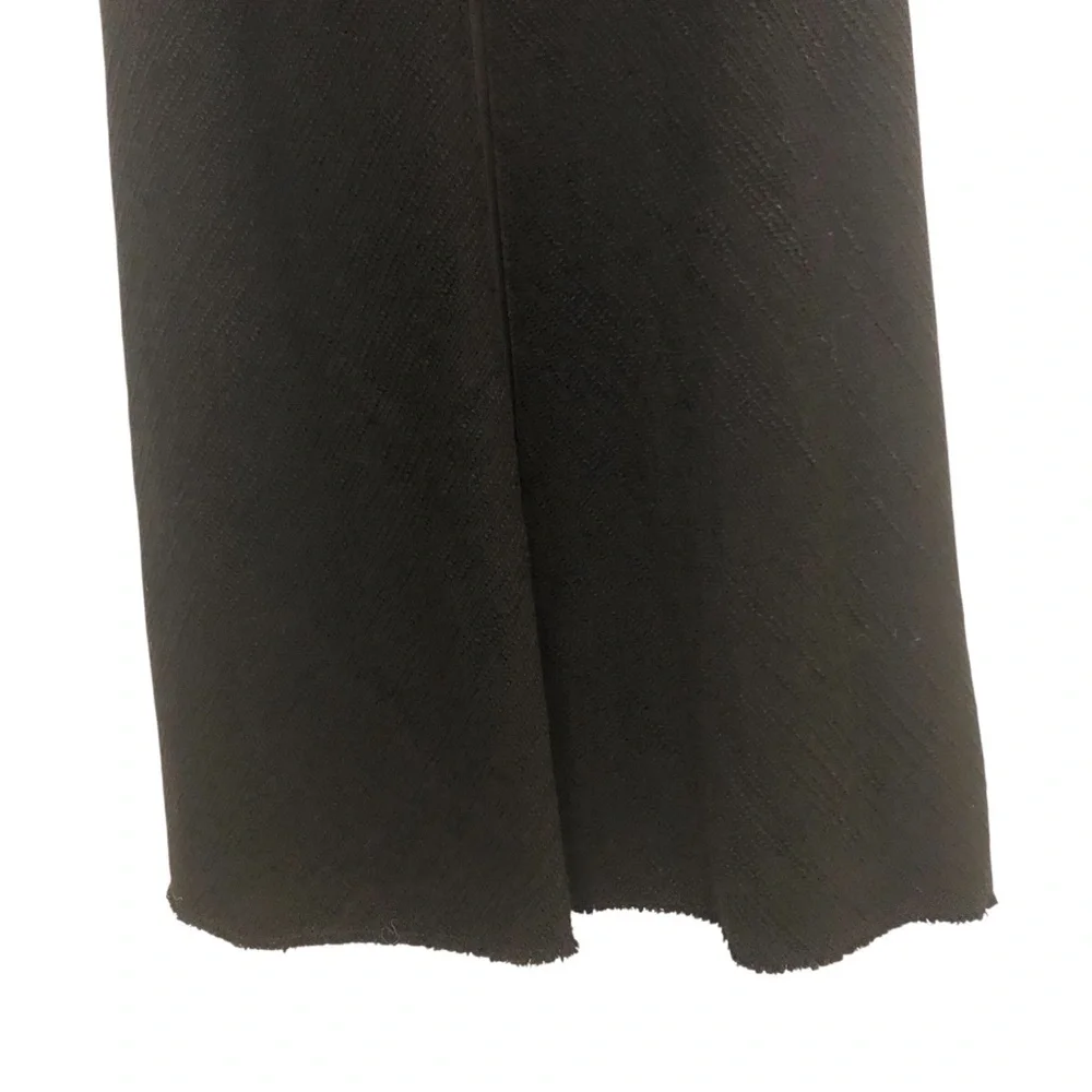 Kate Spade Black Sleeveless Textured Midi Dress Size 6